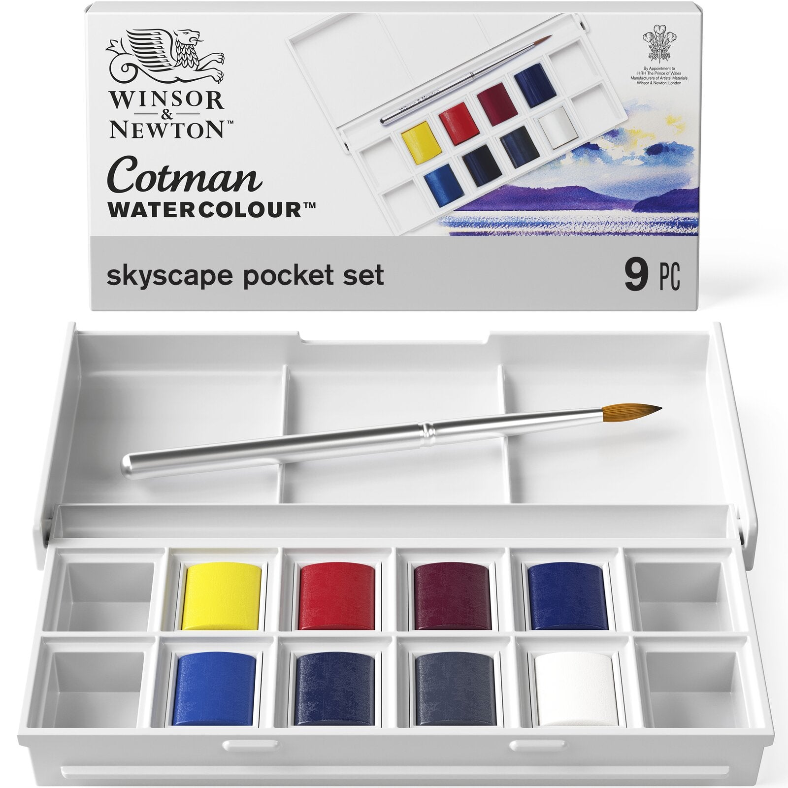 Acuarela Cotman Winsor & Newton Set Skyscape 8 Colores