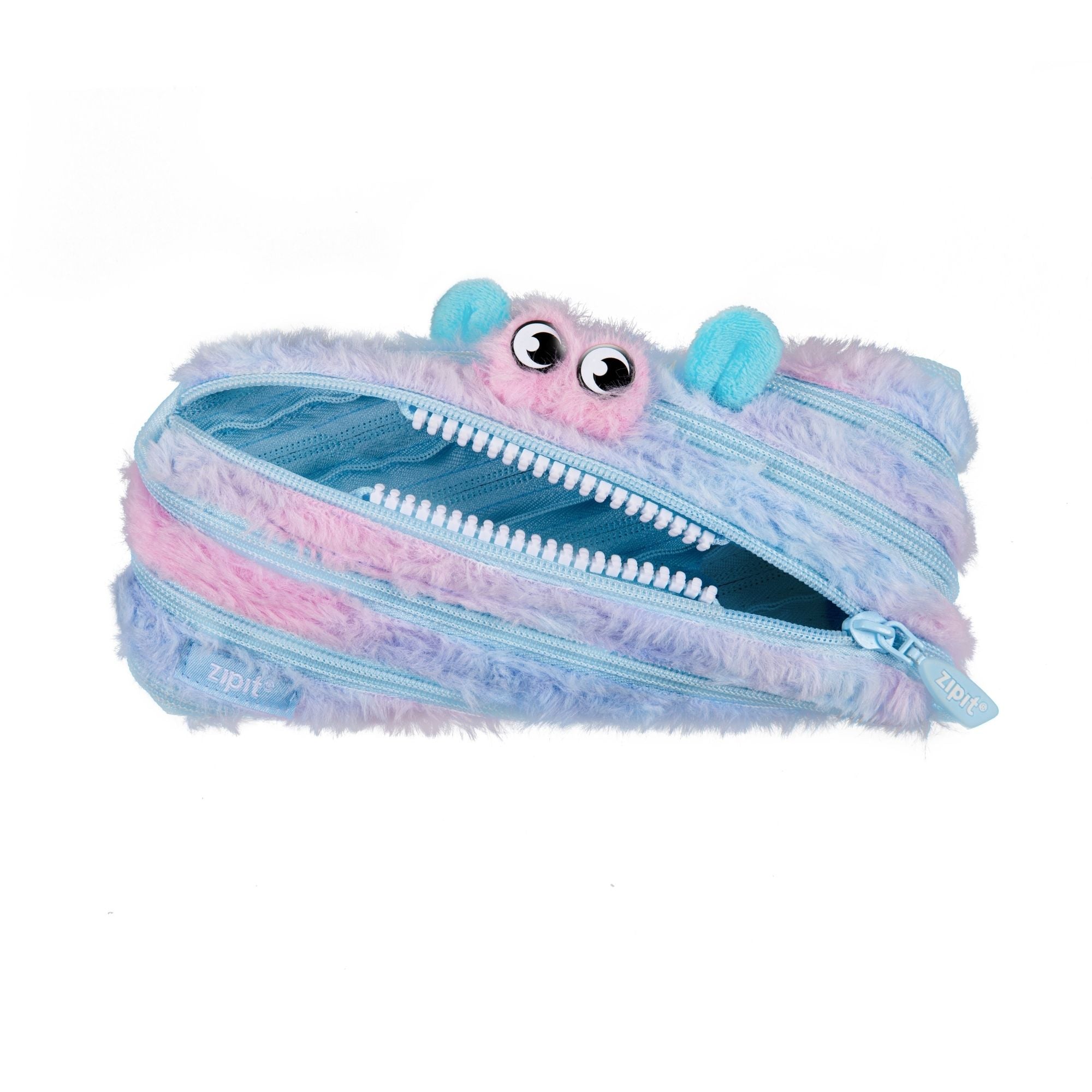 Estuche  Furry Monster Azul & Rosado