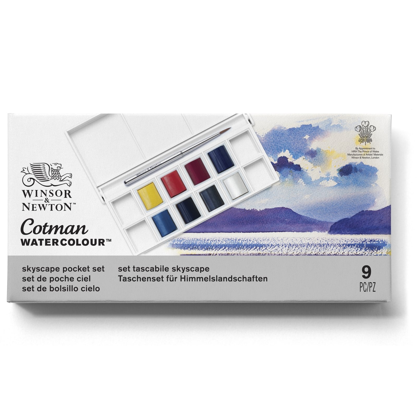 Acuarela Cotman Winsor & Newton Set Skyscape 8 Colores