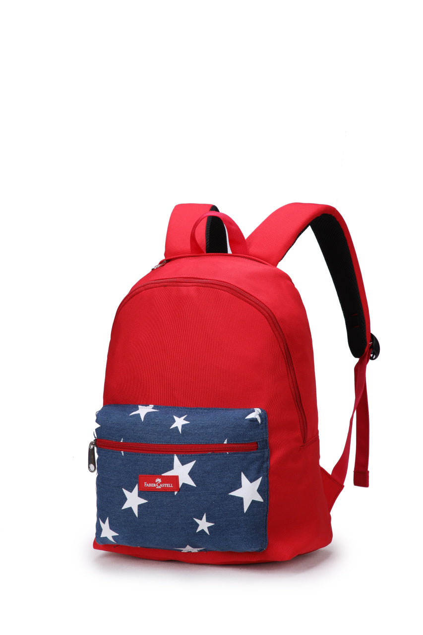 Mochila Energectic 23l Estrellas Azul/Roja