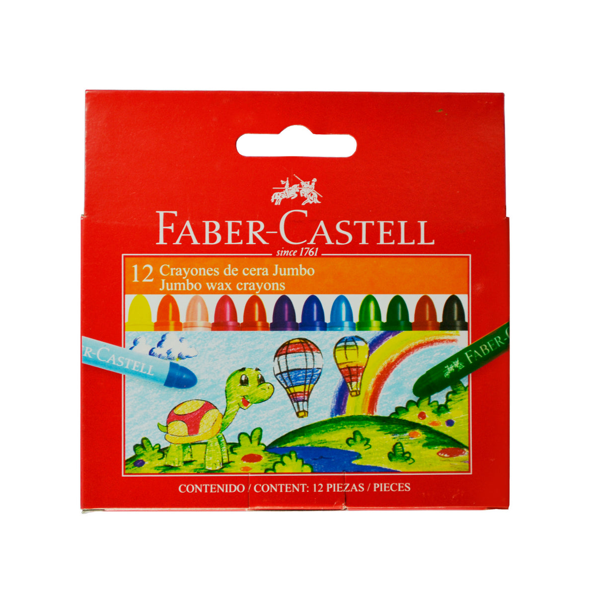 Crayones De Cera Jumbo x12 Colores