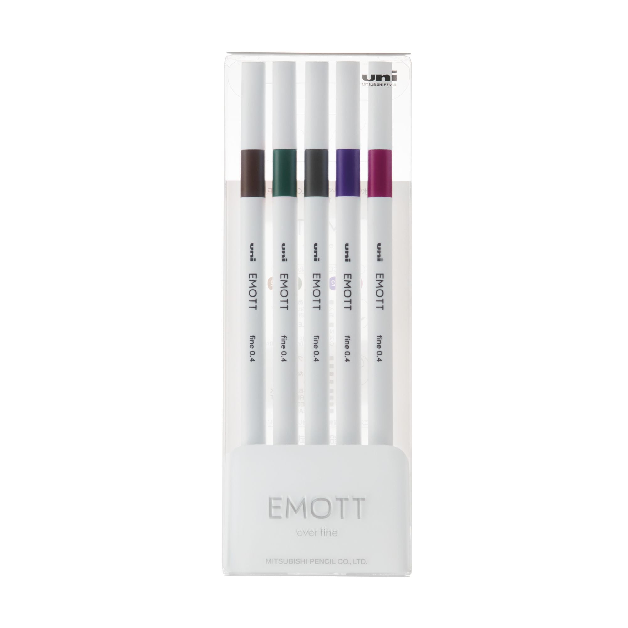 Set Tiralíneas Uniball Emott PEM-SY N°3 x5 Colores