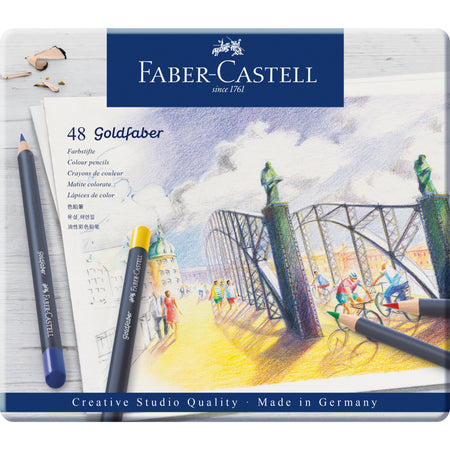 Lápiz De Color Goldfaber Faber-Castell x48 Colores