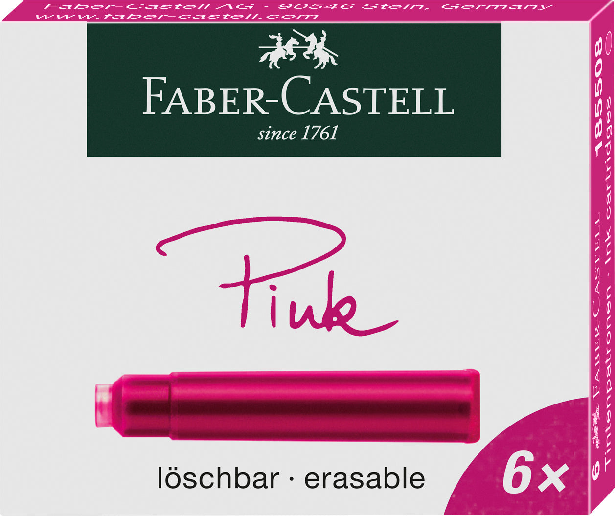 Cartuchos Repuesto De Tinta Fucsia x6 und.