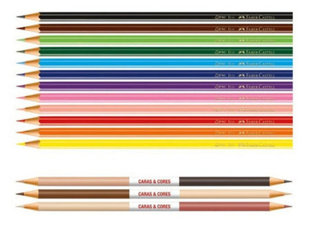 Lápices De Colores Caras Y Colores x18 Colores