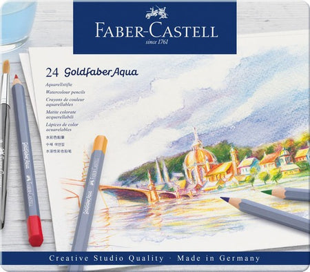 Lápiz Acuarelable Goldfaber Faber-Castell x24 Colores