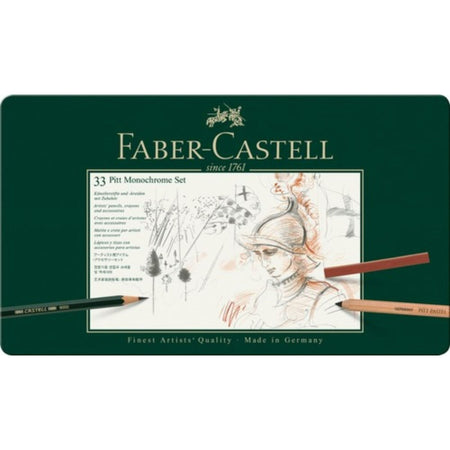 Lápiz Grafito Pitt Monochrome Faber-Castell x33 uds.