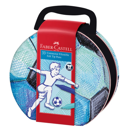 Marcadores Connector Fútbol Faber-Castell x33 Colores