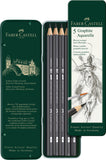 Lápiz Grafito Graphite Aquarelle Faber-Castell x5 uds.