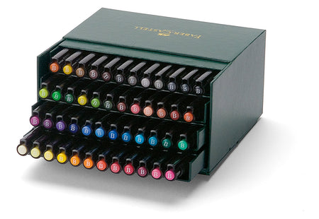 Marcadores Pitt Faber-Castell Estuche De Cuero 48 Colores