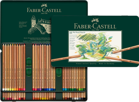 Lápiz Pitt Pastel Estuche Faber-Castell x60 Colores