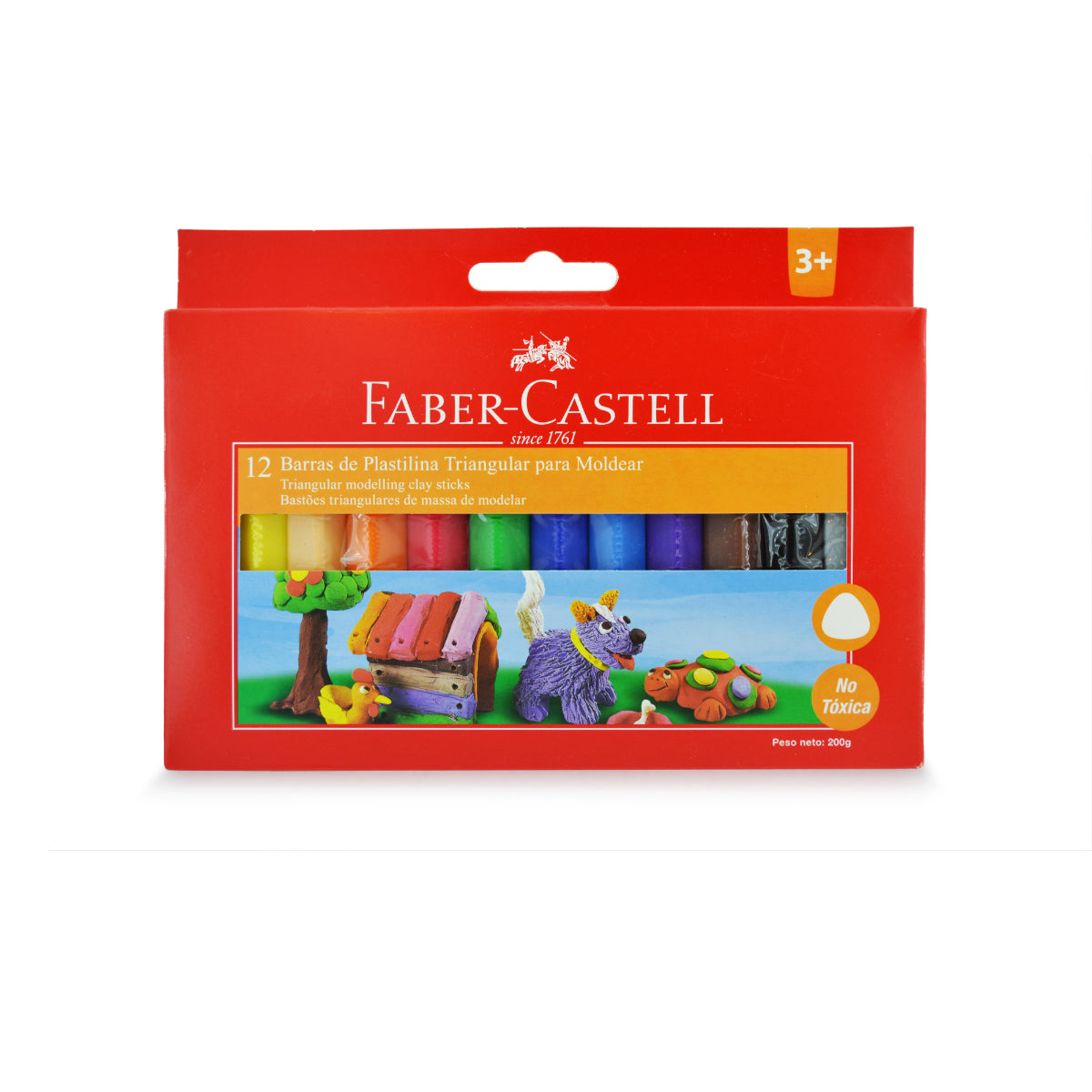 Plastilina Jumbo x12 Colores – Faber-Castell Chile