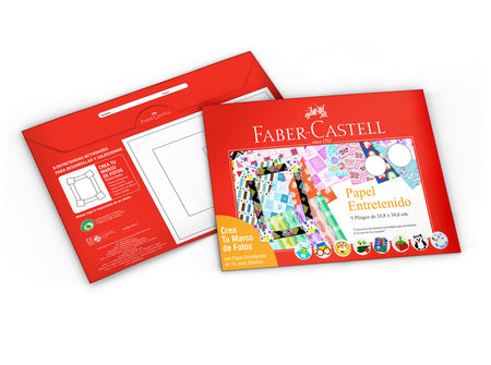 Estuche Papel Entretenido Faber-Castell x18 Pliegos