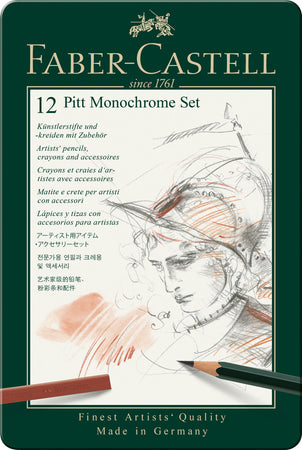 Juego Lápices Pitt Monochrome Est. x12 und.