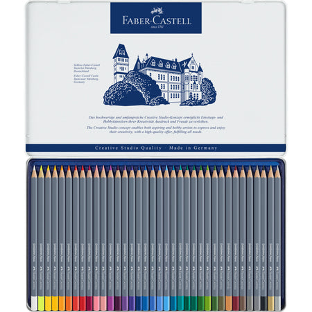 Lápiz Acuarelable Goldfaber Lata Faber-Castell x36 Colores