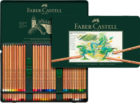Lápiz Pitt Pastel Estuche Faber-Castell x60 Colores
