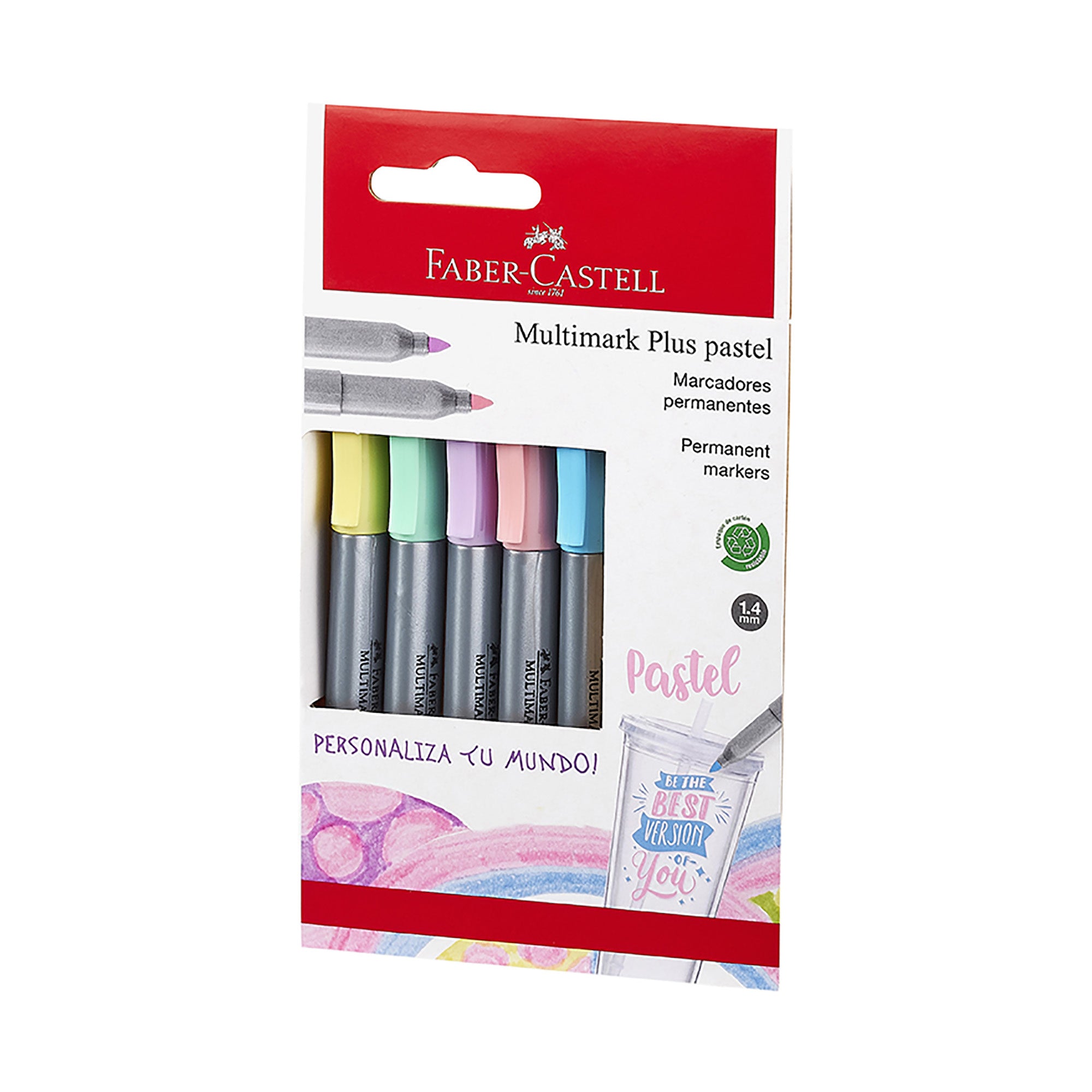 Marcador Multimark Plus x5 Colores Pastel