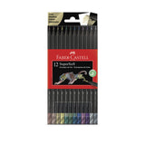 Lápices de Color Supersoft Faber-Castell x12 Metálicos